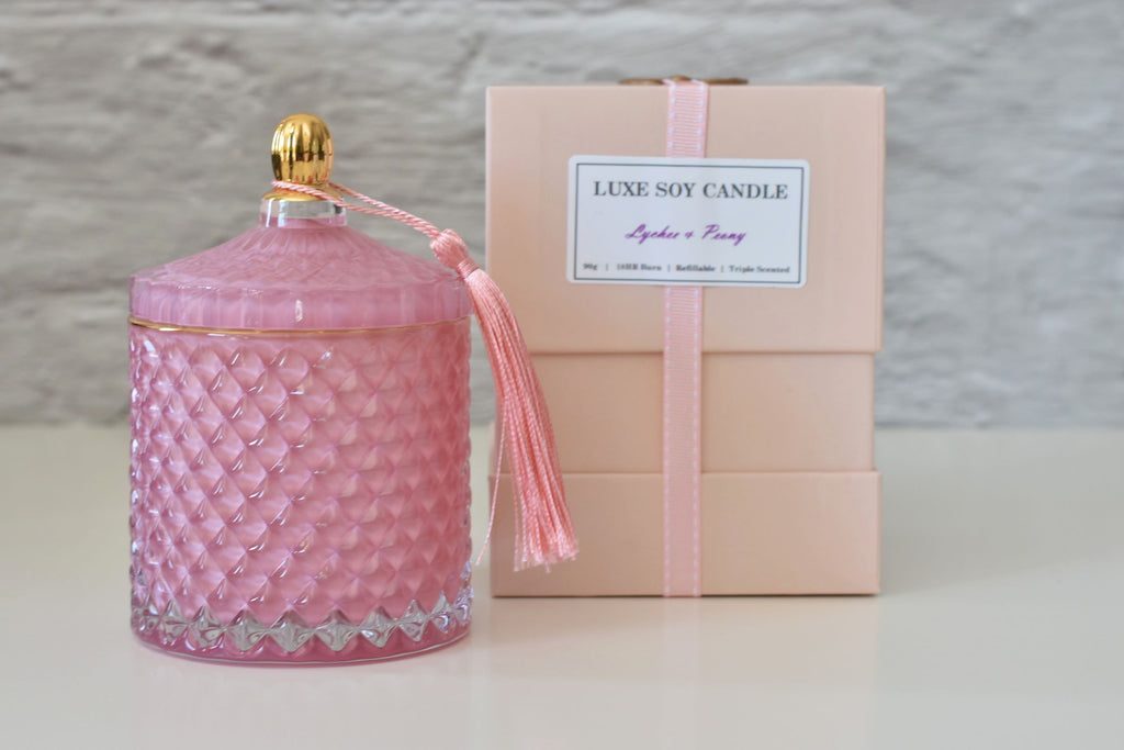 Gatsby Pink Peony Soy Wax Candle