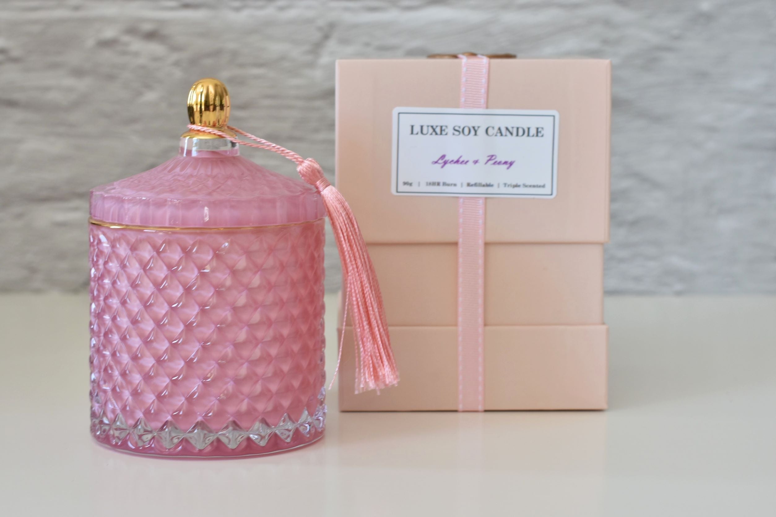 Gatsby Pink Peony Soy Wax Candle
